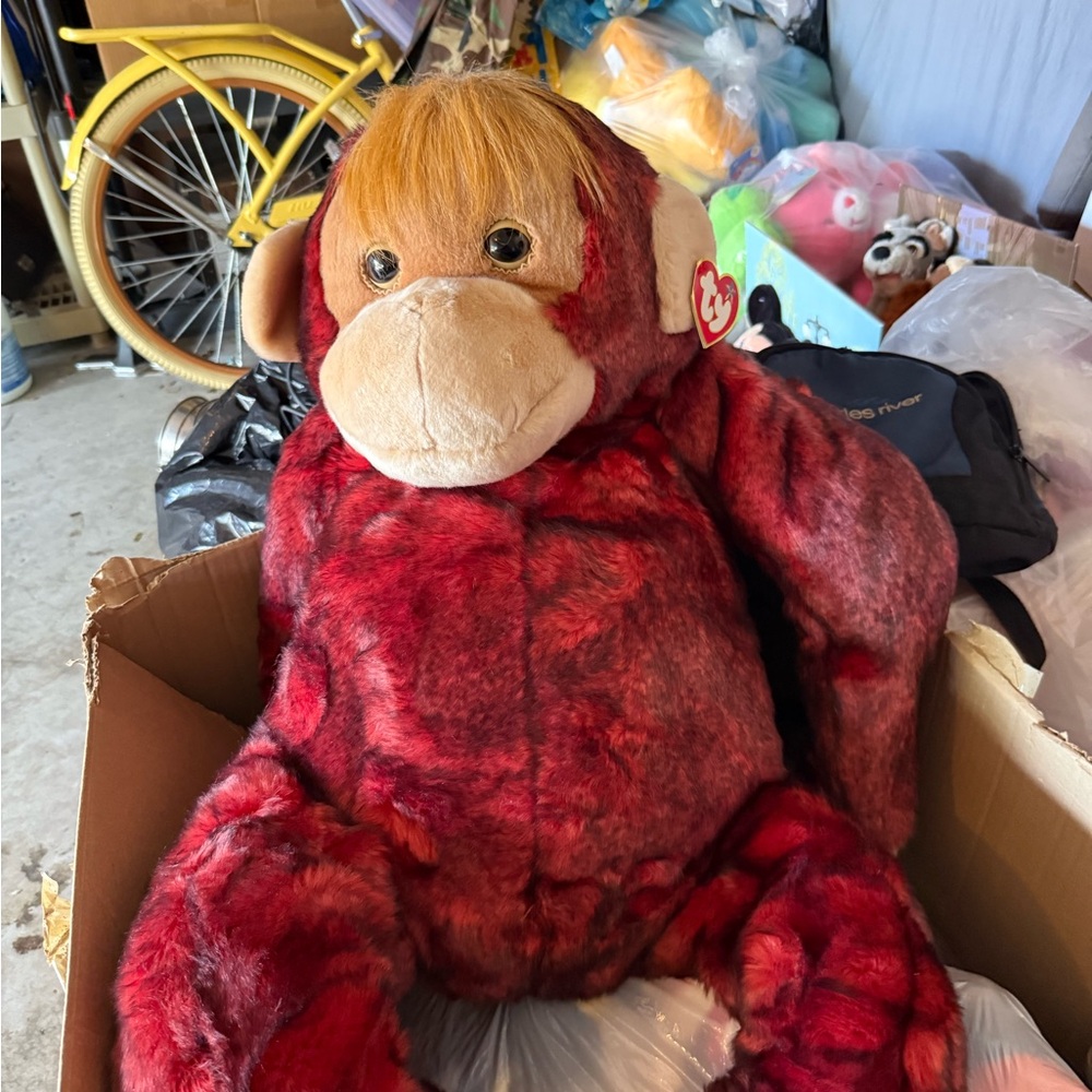 Ty Red and Orange Stuffed Animal